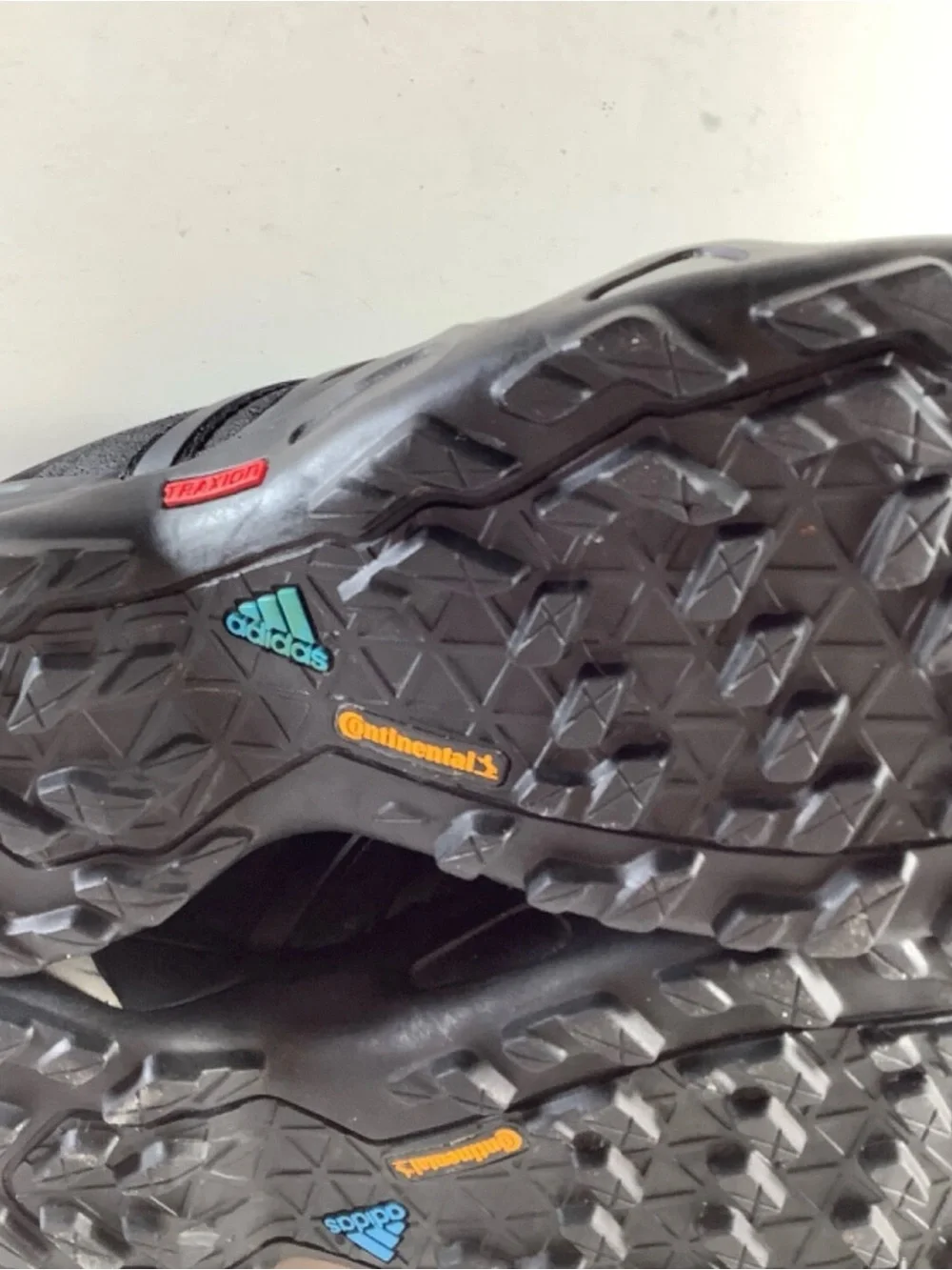 Adidas Terrex 385 Outdoor Ortholite Trail Hiking Shoes Black Blue Men 6.5